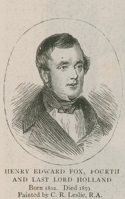 Het familieportret - de bibliotheek van Holland House door Charles Robert Leslie