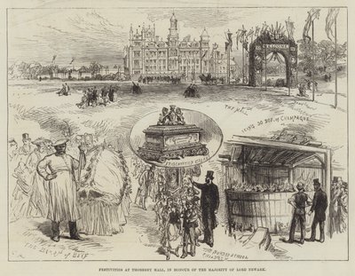 Festiviteiten in Thoresby Hall, ter ere van de meerderjarigheid van Lord Newark door Sir John Charles Robinson