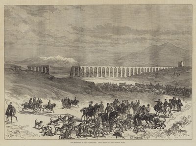 Vossenjacht in de Campagna, laatste ontmoeting van de Romeinse jacht door Sir John Charles Robinson