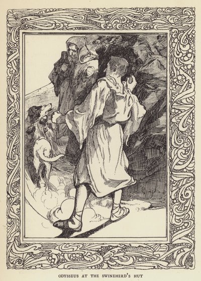 Odysseus bij de varkenshoeder door Sir John Charles Robinson