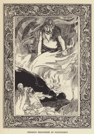 Odysseus ontdekt door Polyphemus door Sir John Charles Robinson