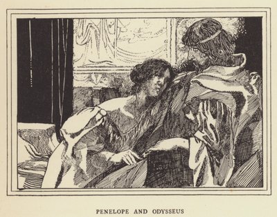 Penelope en Odysseus door Sir John Charles Robinson