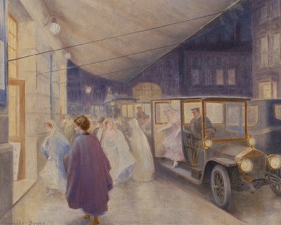 Aankomst bij de Opera door Charles Robinson Sykes