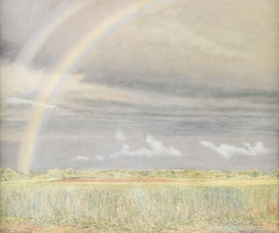 De Regenboog (olieverf op board) door Charles Robinson Sykes