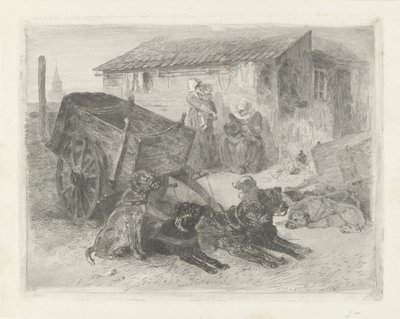De hondenkar door Charles Rochussen