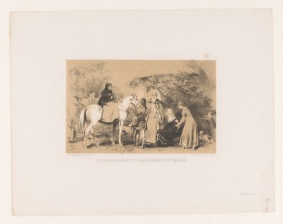 Vrouw te paard (Nederlanders in het Saxo-Frankische tijdvak) door Charles Rochussen