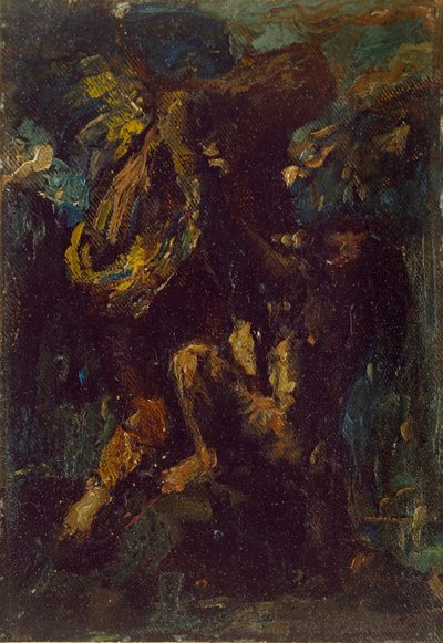 Jakob worstelt met de engel, 19e eeuw door Charles S Ricketts