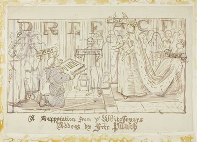 Een deputatie van de Whitefriars door Charles Samuel Keene
