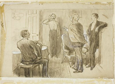 Officier en Ordonans door Charles Samuel Keene