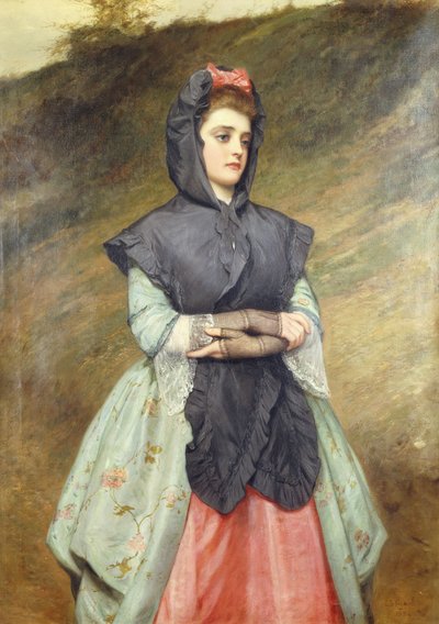 Komend uit de kerk, 1884 door Charles Sillem Lidderdale