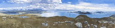 Achiltibuie Panorama, 2011 (olieverf op doek) door Charles Simpson