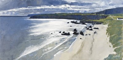 Sango Bay, 2011 (olieverf op doek) door Charles Simpson