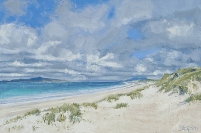 West Beach, Berneray, 2013 (olieverf op doek) door Charles Simpson
