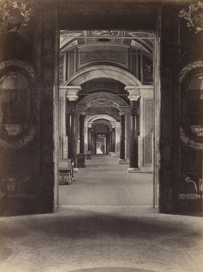 Bibliotheek van het Vaticaan, ca. 1860 door Charles Soulier