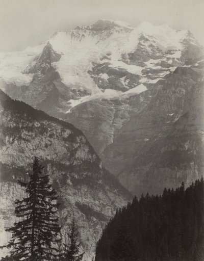 Jungfrau, Uitzicht vanaf Mürren, Zwitserland door Charles Soulier