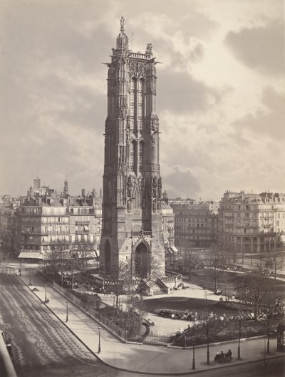 La Tour St. Jacques La Boucherie in Parijs door Charles Soulier