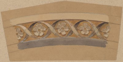 Studie voor een randontwerp door Charles Sprague Pearce