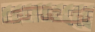 Studie voor een Randontwerp door Charles Sprague Pearce