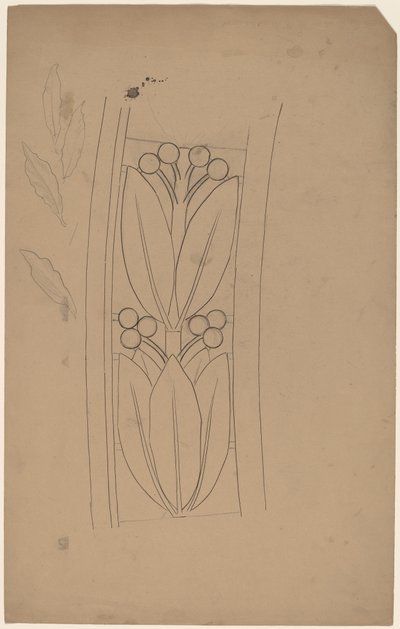 Studie voor een randontwerp door Charles Sprague Pearce