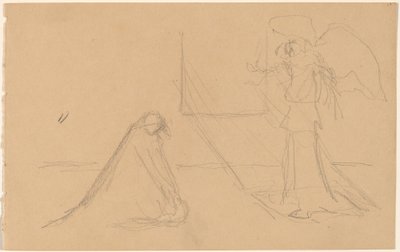 Studie van Figuren door Charles Sprague Pearce