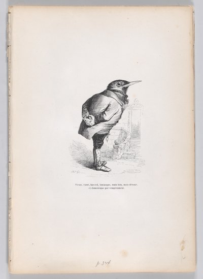 Oud, gebroken, verwilderd, grillig, maar goed, toch toegewijd en huiselijk van aard door Charles Tamisier