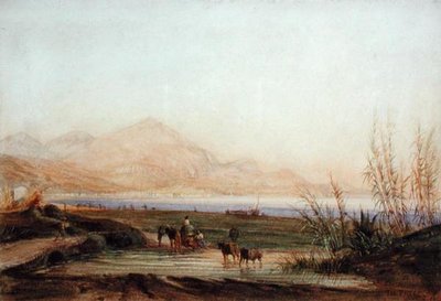 De Baie des Anges, Nice door Charles Theodore  Frere