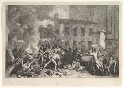 De Bestorming van de Bastille op 14 juli 1789 door Charles Thevenin