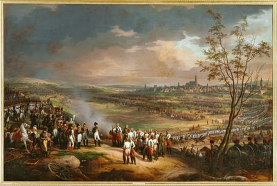 De overgave van Ulm, Duitsland ... (schilderij op doek) door Charles Thevenin