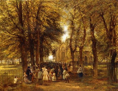 Een bruiloft op het platteland door Charles Thomas Burt
