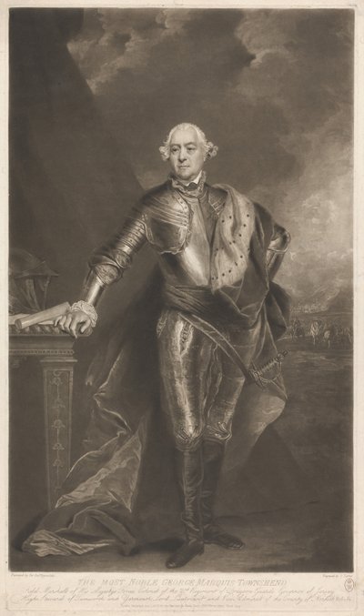 George, eerste markies van Townshend door Charles Turner