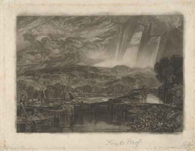 More Park, nabij Watford, aan de rivier de Colne door Charles Turner