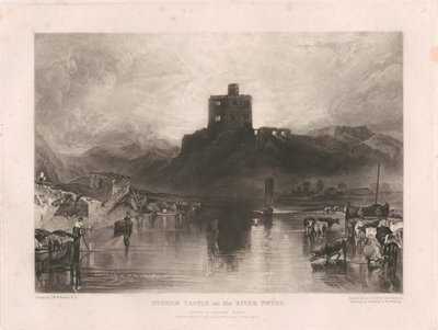 Norham Castle, aan de rivier de Tweed door Charles Turner