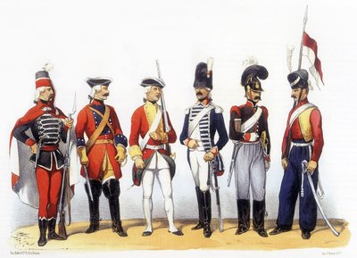 Uniformen van het Franse leger: Buitenlandse regimenten in Franse dienst door Charles Vernier