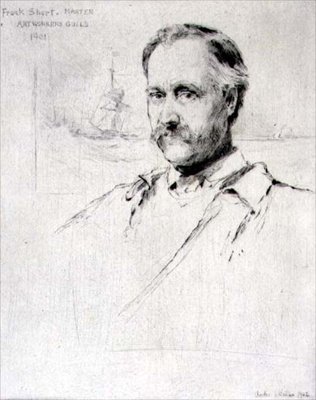 Sir Frank Short (1857-1945) schilder en graveur, Meester van de Art Workers