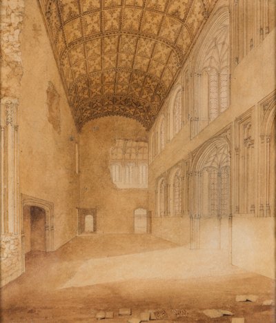 Crosby Hall, c1818 door Charles Wild
