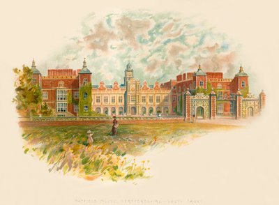 Hatfield House, Hertfordshire - zuidkant door Charles Wilkinson