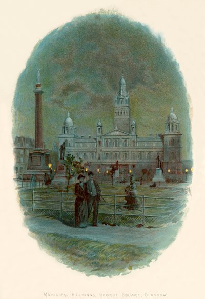 Gemeentelijke Gebouwen, George Square, Glasgow door Charles Wilkinson