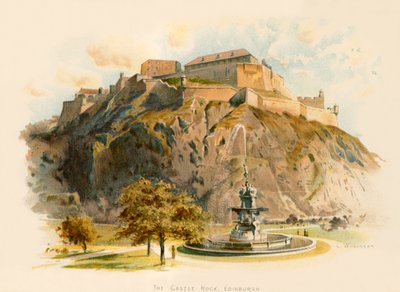 De Castle Rock, Edinburgh door Charles Wilkinson
