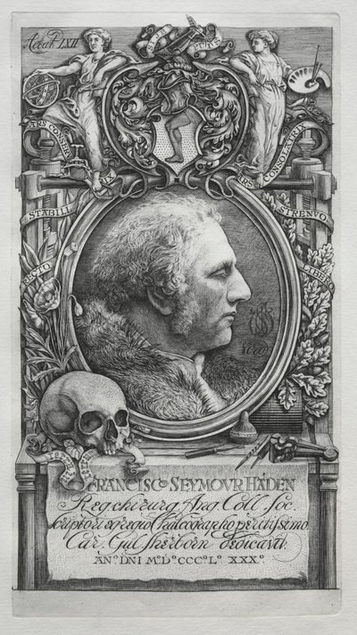 Hadeniana - Portret van Sir Francis Seymour Haden, 1880 door Charles William Sherborn