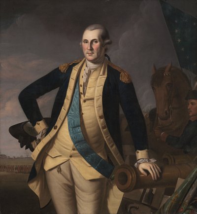 George Washington bij de Slag om Princeton door Charles Willson Peale