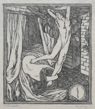 De Liefde van Cupido en Psyche: De Vlucht van Cupido door Charles de Sousy Ricketts