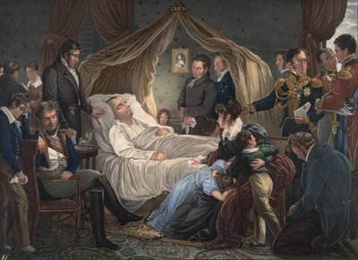 Dood van Napoleon, 1825 door Charles de Steuben