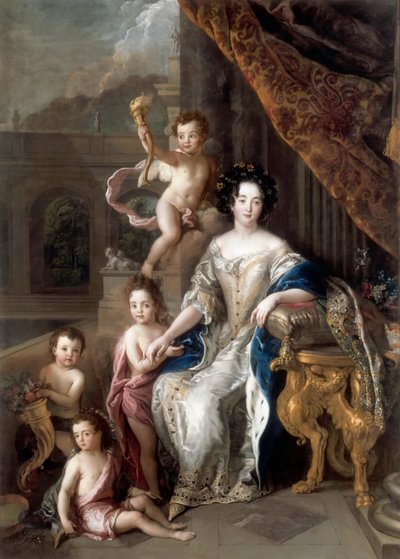 Markiezin de Montespan 1640-1707 en haar kinderen door Charles de la Fosse