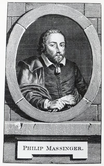 Portret van Philip Massinger (Salisbury) door Charles the Elder Grignion