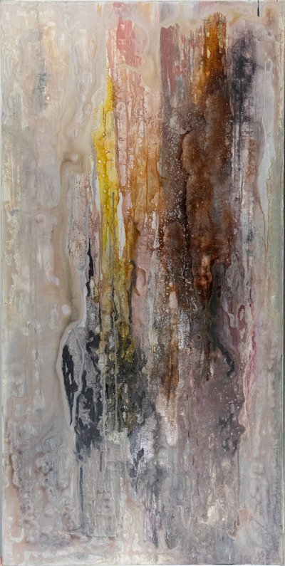 Aardse, abstracte druppels door Charlotte Olsson