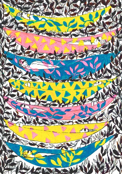 Hangende Hangmatten, 2015 door Charlotte Orr