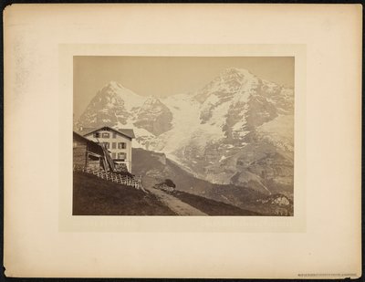 Mönch en Eiger, uitzicht vanaf Wengernalp door Charnaux Frères and Cie.