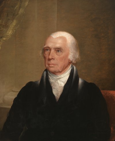 James Madison (1751-1836), ca. 1829-30 (olieverf op doek) door Chester Harding