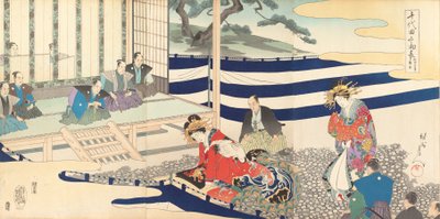 Chiyoda Kasteel Album van Mannen, 1897 door Chikanobu Yoshu