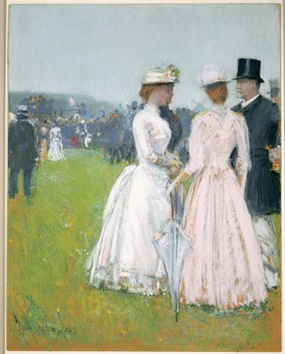 Bij de Grand Prix de Paris door Childe Frederick Hassam